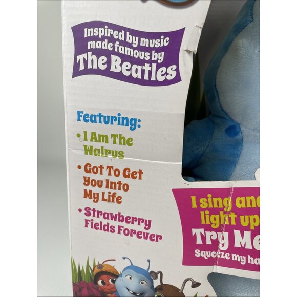 Netflix Beat Bugs Singing Plush 12" Walter Figure Sings Beatles Inspired New - Picture 2 of 7